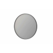 INK SP15 spiegel - 100x4x100cm rond verzonken in alu kader - geborsteld metal black SW955895