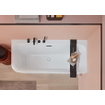 Villeroy & Boch Loop & friends baignoire îlot - 180x80cm - angle droit - Acrylique Blanc Alpin brillant SW762314