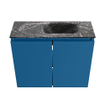 MONDIAZ TURE-DLUX Meuble toilette - 60cm - Jeans - EDEN - vasque Lava - position droite - 1 trou de robinet SW1103818