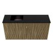 Mondiaz JOYA Meuble de toilette 80cm - couleur Dusk - Vasque FAYE position Gauche 1 trou de robinet couleur Urban SW1421632
