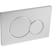 Geberit Sigma01 Plaque de commande à double touche, pour chasse d'eau frontale, dimension 24,6 x 16,4 cm, chrome mat SW420175