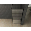 Wiesbaden Horizon Paroi de douche à l'italienne avec grille 1200 x 2000 x 8 mm verre clair nano/noir mat SW242748