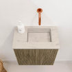 Mondiaz JOYA-DLUX Meuble de toilette 40cm - couleur Dusk - Vasque FAYE position Droite Sans trou de robinet couleur Opalo SW1423298