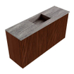 Mondiaz JOYA-DLUX 80cm toiletmeubel - kleur Ruby - Wastafel FAYE positie Midden Zonder kraangat kleur Oza. SW1425513