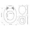 Tiger Toiletbril Steigerhoutlook Softclose MDF 37.5x5.5x45.5cm SW25339