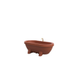 Gardentub Baignoire îlot (extérieur) - 194x94x66cm - synthétique - compatible à l'extérieur - terracotta mat SW1017091