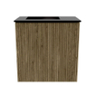 Mondiaz JOYA 40cm toiletmeubel - kleur Dusk - Wastafel FAYE positie Links 1 kraangat kleur Urban. SW1421637