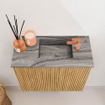 Mondiaz JOYA-DLUX 50cm meuble de toilette - couleur Oak - Vasque FAYE position Droite 1 trou de robinet couleur Sombra. SW1424259
