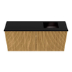 Mondiaz JOYA 90cm meuble de salle de bains - couleur Oak - Vasque FAYE position Droite Sans trou de robinet couleur Urban. SW1421191