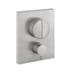 Crosswater Crossbox mitigeur de douche encastré thermostatique 2 fonctions avec partie encastrée inox brossé SW815957
