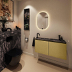 MONDIAZ TURE-DLUX Meuble toilette - 100cm - Oro - EDEN - vasque Lava - position gauche - 1 trou de robinet SW1103957