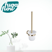 FugaFlow Eccelente Acces Toiletborstelhouder - rond - Geborsteld Messing PVD - Black Friday - SW1123213