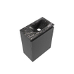 MONDIAZ TURE-DLUX Meuble de toilettes 40cm Dark Grey. Lavabo EDEN Lava position droite. Avec 1 trou de robinet. SW1103782