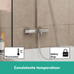 Hansgrohe vernis tuyau de douche avec thermostat pour baignoire chromé SW651723