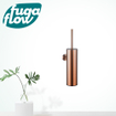 Fugaflow Eccelente Acces porte-brosse de toilette - modèle fermé - mural - rond - cuivre SW1197961