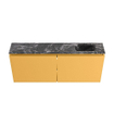 MONDIAZ TURE-DLUX meuble de toilettes 120 cm Ocher. lavabo EDEN Lava position droite. Avec 1 trou de robinet. SW1103926