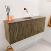 Mondiaz JOYA-DLUX 100cm meuble de toilette - couleur Dusk - Vasque FAYE position Milieu Sans trou de robinet couleur Arena. SW1425774
