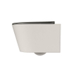 MONDIAZ LAVIE WC suspendu - 36x53cm - sans bride - Smoke (gris) - softclose - quick-release - abattant WC - Linen (offwhite) SW1208731