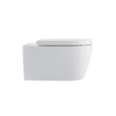Duravit ME by Starck WC suspendu à évacuation profonde sans bride avec Hygieneglaze 37x57cm avec fixation dissimulée blanc SW84181