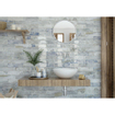 Terravito Pavero carreau mural - 7.5x30cm - Rectangle - 8.6mm - Wood White brillant SW359865