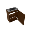 MONDIAZ TURE-DLUX Meuble de toilettes 40 cm Rust. EDEN lavabo Lava position milieu. Sans trou de robinet. SW1104076