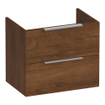 BRAUER Elevate meuble sous lavabo peu profond 60 sans poignées à poser 2 tiroirs softclose et 1 découpe pour le siphon - Forêt Cacao SW1200219