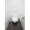 Geberit Réservoir encastré UP320 avec plaque de commande QeramiQ metal - double chasse - boutons rectangulaires - métal blanc mat SW976086