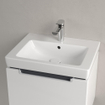 Villeroy et Boch Subway 2.0 Lavabo pour meuble 55x47cm1 trou pour robinetterie avec trop plein ceramic+ Blanc 1024116