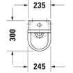 Duravit Starck 3 Urinoir (rigole) 0290479