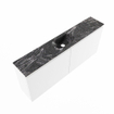 MONDIAZ TURE-DLUX Meuble WC 120 cm Talc. Lavabo EDEN Lava position milieu. Sans trou de robinet. SW1103669