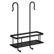 Smedbo Sideline panier de douche - 10x36x10cm - Laiton massif Noir mat SW976130