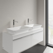 Villeroy & Boch Venticello lavabo semi-encastré à poser - sans trou de robinetterie 55x36cm - avec trop-plein ceramic + blanc 1025159