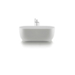 Duravit Luv vrijstaand bad 180x85cm met afvoer/overloop wit SW228003