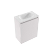 MONDIAZ TURE-DLUX meuble de toilettes 40 cm Cale. EDEN lavabo Opalo position milieu. Sans trou de robinet. SW1104221
