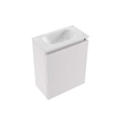 MONDIAZ TURE-DLUX Meuble toilette - 40cm - Cale - EDEN - vasque Opalo - position centrale - sans trou de robinet SW1104221