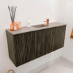 Mondiaz JOYA-DLUX 90cm toiletmeubel - kleur Shadow - Wastafel FAYE positie Midden 1 kraangat kleur Saba. SW1425124