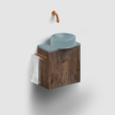 Clou Vale fontein 22cm Keramiek rond zonder kranenbank mat blauw SW809543