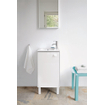 Duravit ME by Starck lave-mains pour meuble 43x30cm avec 1 trou de robinet à droite avec trop-plein avec WonderGliss blanc SW84169