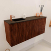Mondiaz JOYA 90cm meuble de toilette - couleur Ruby - Vasque FAYE position Gauche 1 trou de robinet couleur Urban. SW1421821