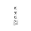 Hotbath Gal Afbouwdeel voor Highflow Thermostaat met 3 stopkranen chroom SW656315