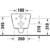 Duravit D-Neo WC suspendu sans abattant 37x54x40cm Blanc Brillant SW640385