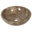 Plieger Round waskom - 38x38x13.6cm - marmer bruin TWEEDEKANS OUT14600