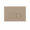 QeramiQ Dely Swirl Toiletset - inbouwreservoir Qeramiq Flush - slim zitting - kunststof taupe bedieningsplaat - rechthoekige knoppen - mat wit SW1578408