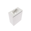 MONDIAZ TURE-DLUX meuble WC 40 cm Cale. EDEN lavabo Ostra position milieu. Sans trou de robinet. SW1104727