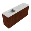 Mondiaz JOYA-DLUX 90cm toiletmeubel - kleur Ruby - Wastafel FAYE positie Links 1 kraangat kleur Opalo. SW1423718