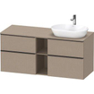 Duravit D-neo Meuble sous vasque 140x55x66.4cm 4 tiroirs Lin mat SW641247