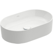 Villeroy & Boch Collaro vasque à poser - ovale 56x36cm - sans trop-plein sans trou de robinetterie blanc SW336040