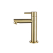 Adema Fuente Ensemble lave-mains - 41x22x10cm - céramique - trou de robinet à gauche - robinet de lave-mains laiton brossé PVD (or) - bonde - siphon réduit - blanc brillant SW1480746