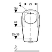 Geberit Urinoir (goot) SW1235333