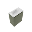 MONDIAZ TURE-DLUX Meuble toilette - 40cm - Army - EDEN - vasque Opalo - position gauche - 1 trou de robinet SW1104185